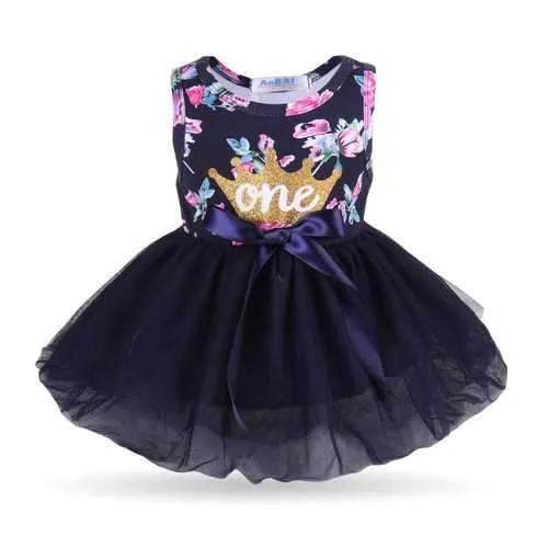 1st Birthday Baby Girls Princess Dress