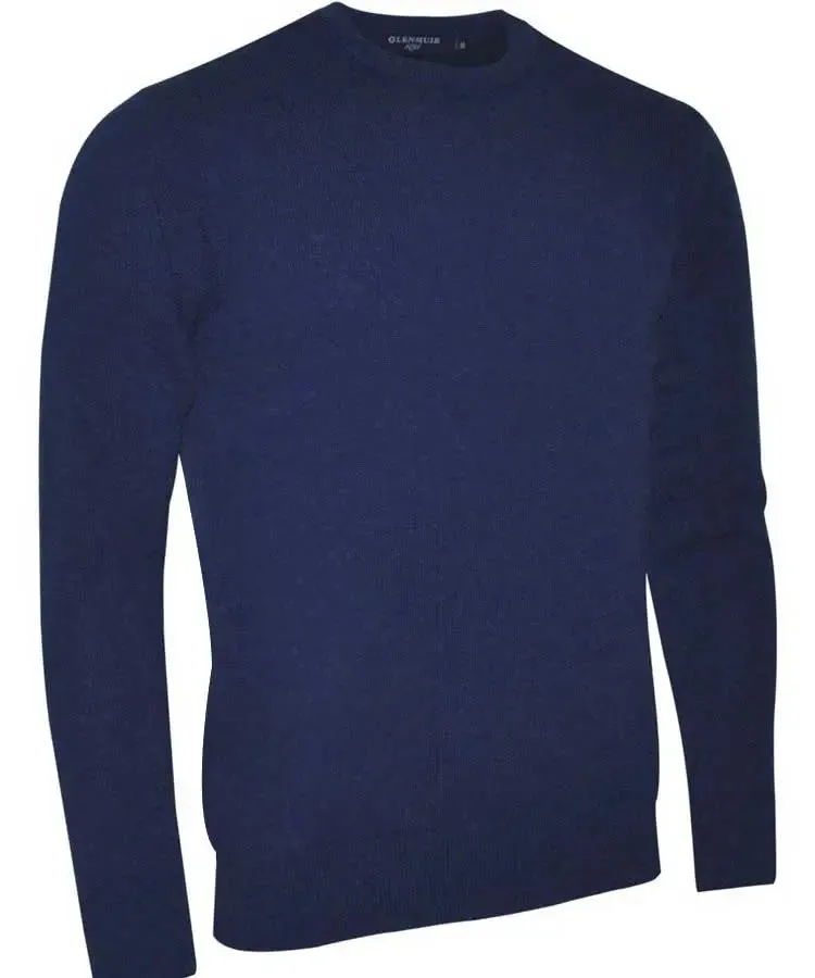 50% OFF - Orlo Vivo Mens Luxury Crew Neck Sweater - Tailored Fit - Navy - Size: 3XL