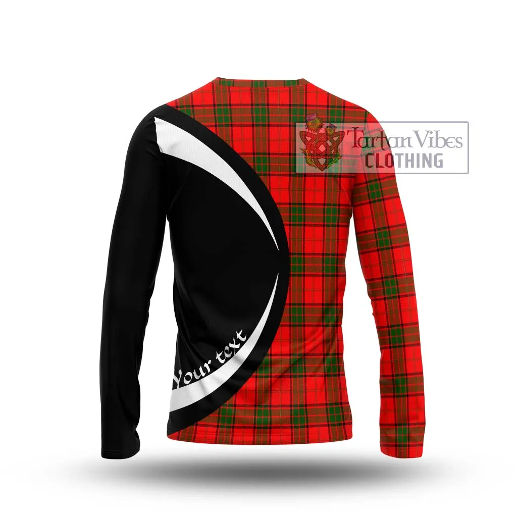 Adair Tartan Long Sleeve T-Shirt with Family Crest Circle Style