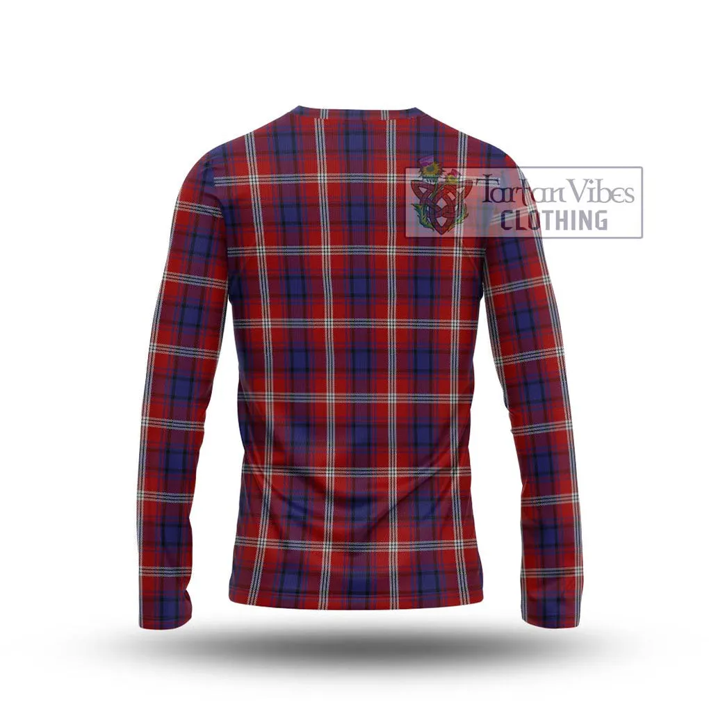 Ainslie Tartan Long Sleeve T-Shirt with Family Crest DNA In Me Style