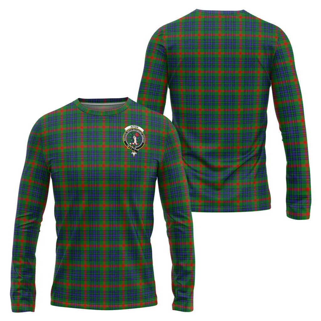 Aiton Tartan Long Sleeve T-Shirt with Family Crest