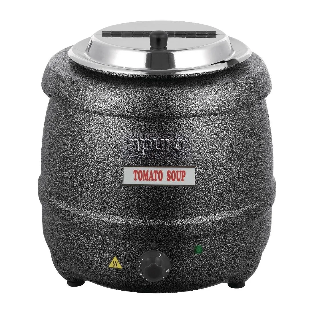 Apuro 10L Graphite Grey Soup Kettle with Lid