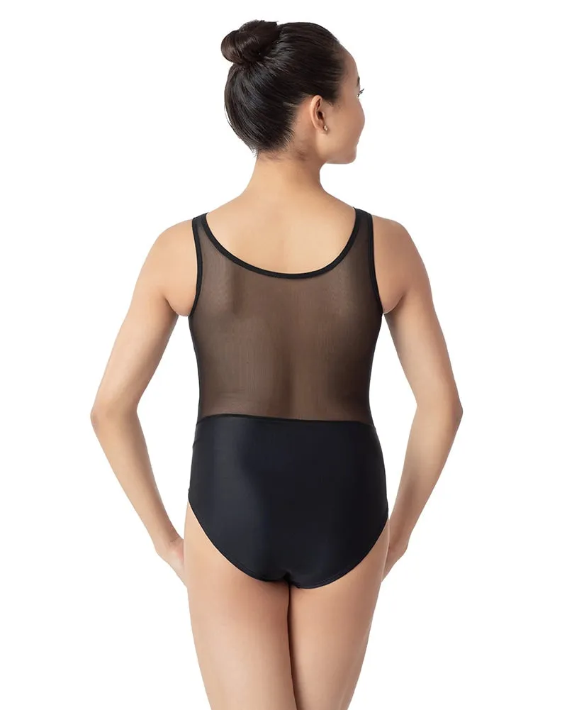 Audition Dancewear Carla Mesh Back Insert Recycled Fabric Sleeveless Leotard - Womens