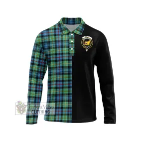 Bailey Ancient Tartan Long Sleeve Polo Shirt with Family Crest and Half Of Me Style