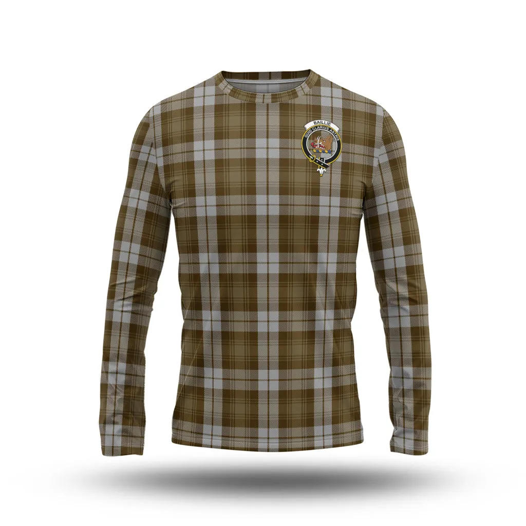 Baillie Dress Tartan Long Sleeve T-Shirt with Family Crest