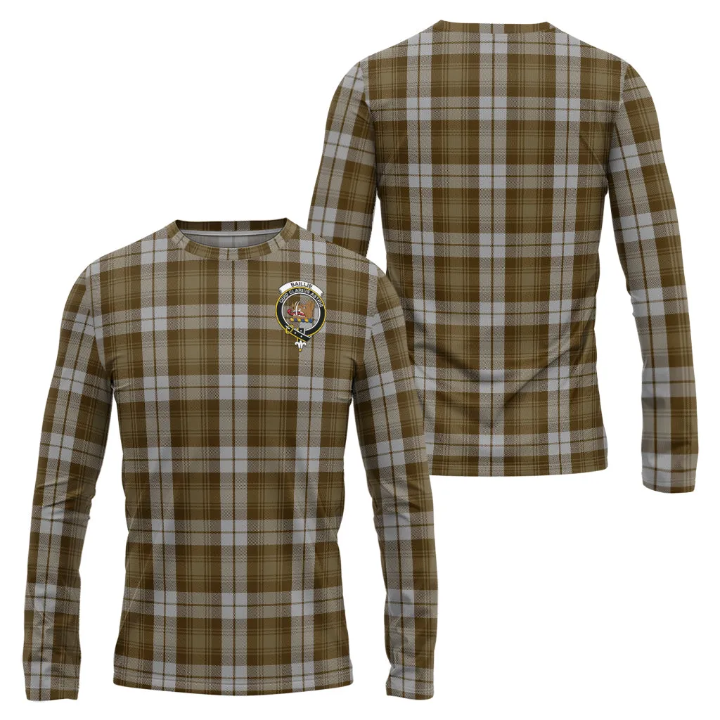 Baillie Dress Tartan Long Sleeve T-Shirt with Family Crest