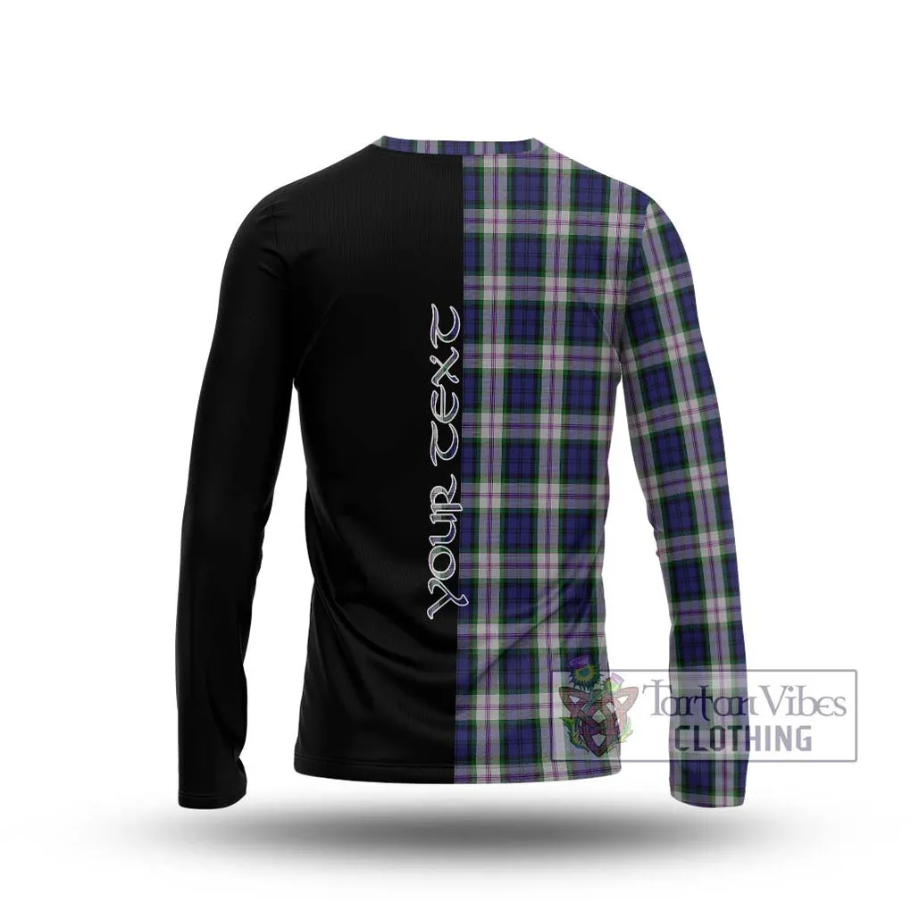 Baird Dress Tartan Long Sleeve T-Shirt with Family Crest and Half Of Me Style