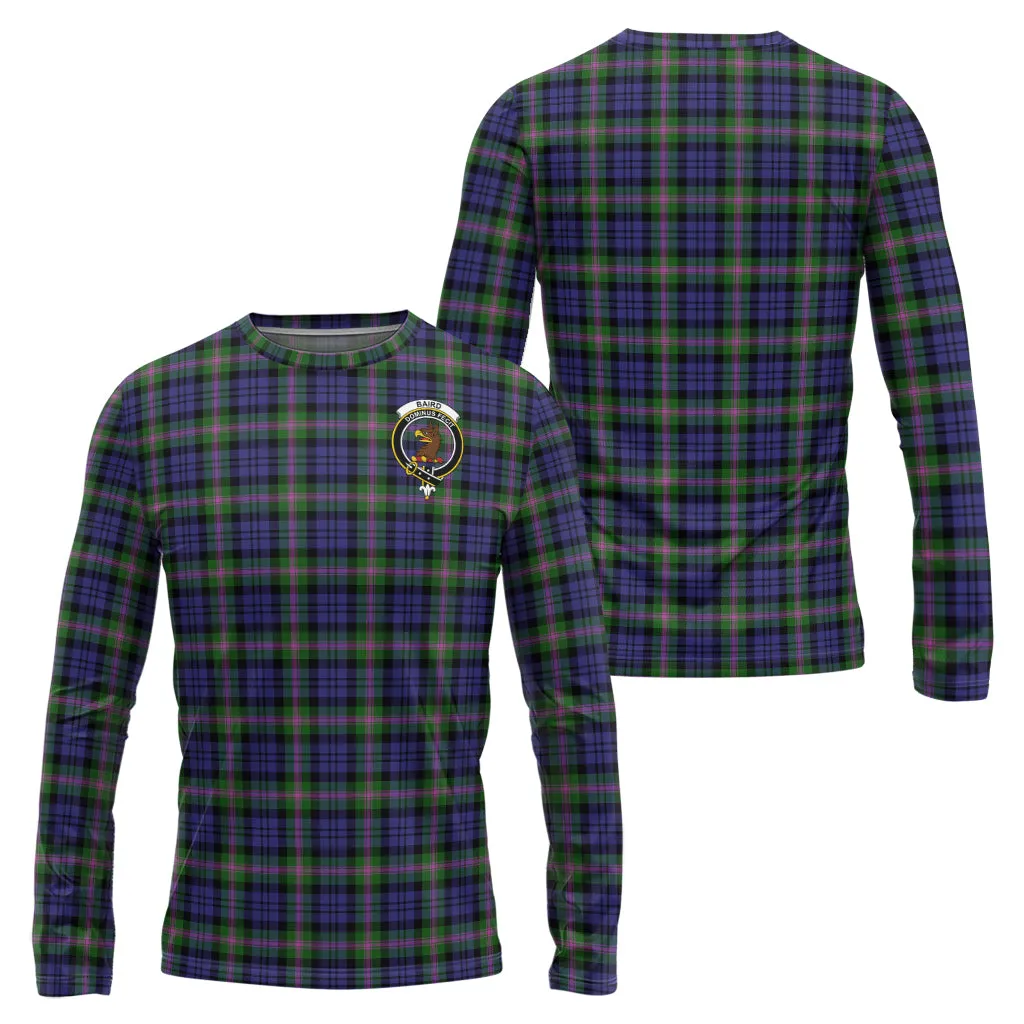 Baird Modern Tartan Long Sleeve T-Shirt with Family Crest