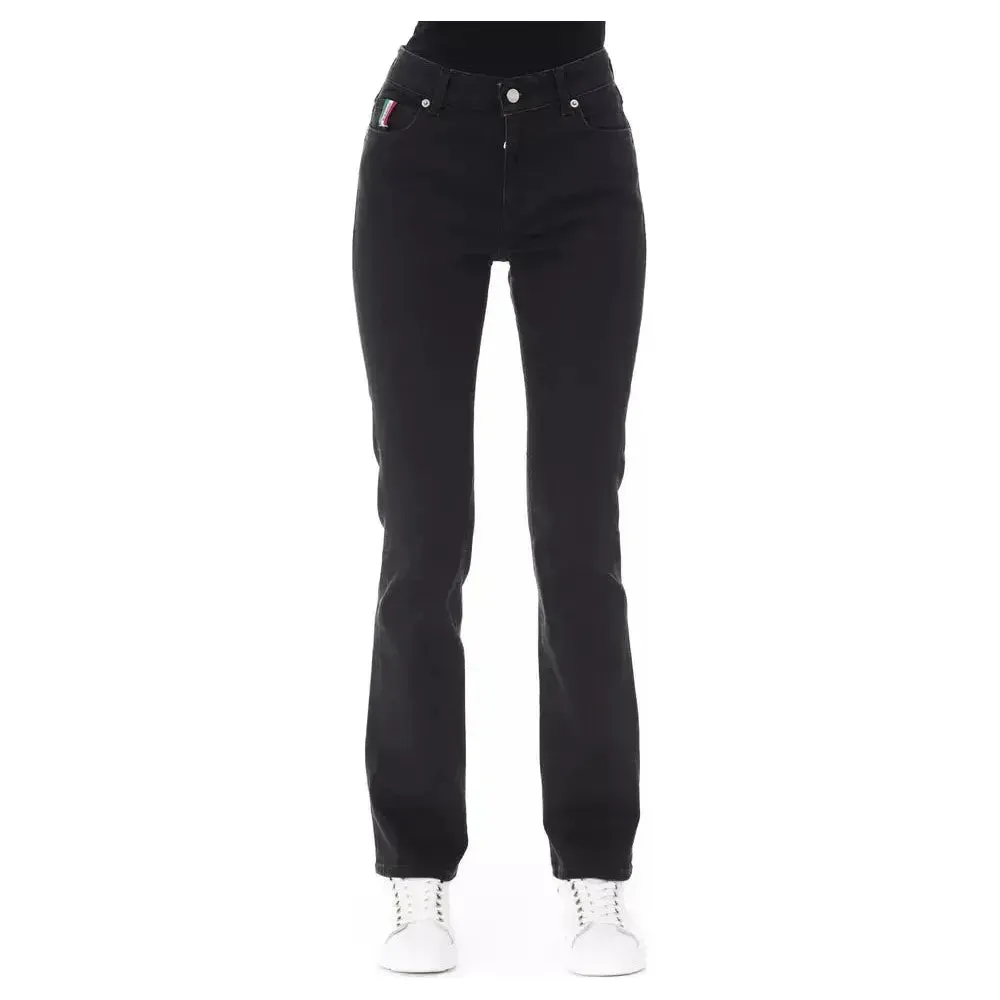 Baldinini Trend Black Cotton Women Jeans