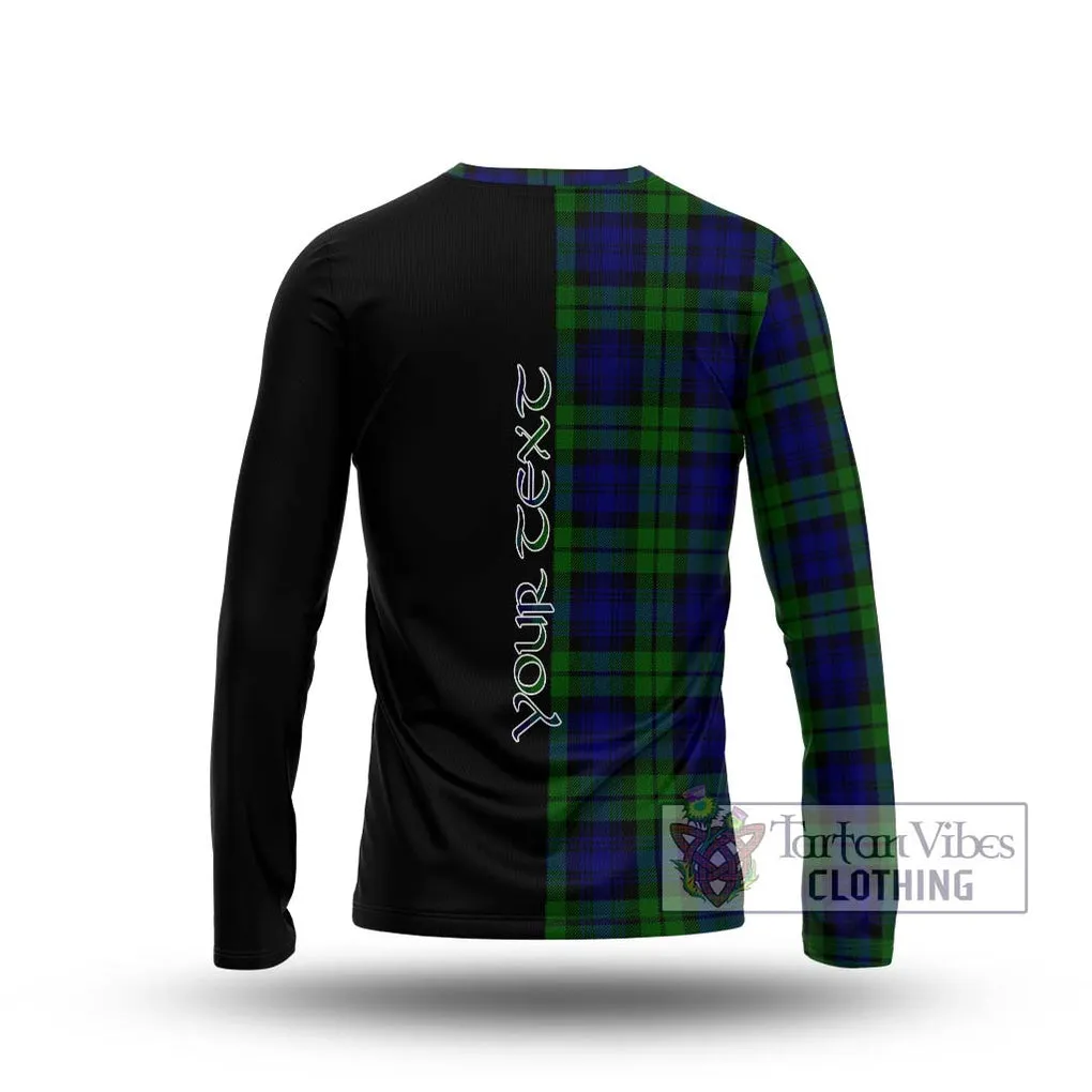 Bannatyne Tartan Long Sleeve T-Shirt with Family Crest and Half Of Me Style