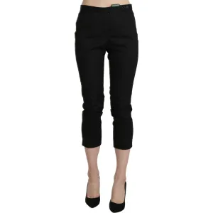 BENCIVENGA Elegant High Waist Skinny Cropped Pants