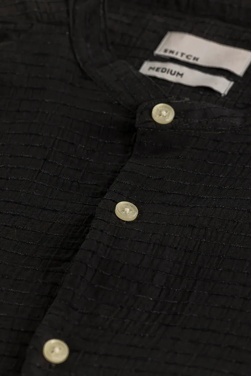 Benedetta Black Textured Shirt