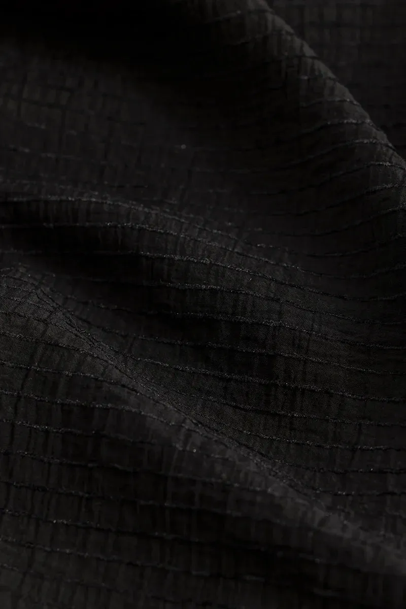 Benedetta Black Textured Shirt