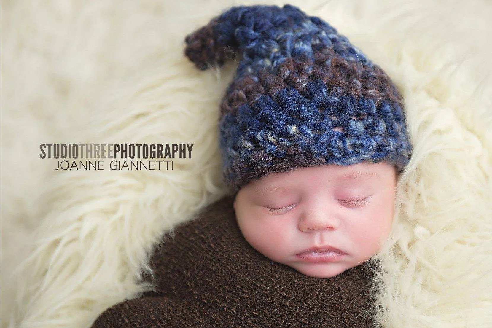 Blue Jean Newborn Gnome Hat