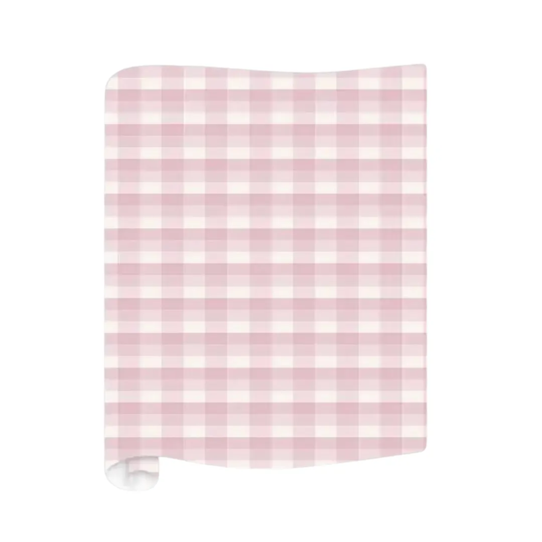 Blush Plaid Table Runner