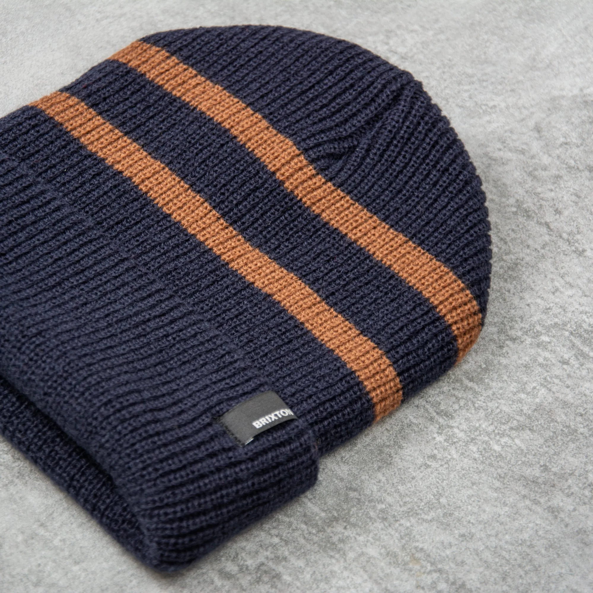 Brixton Heist Beanie - Navy / Bison