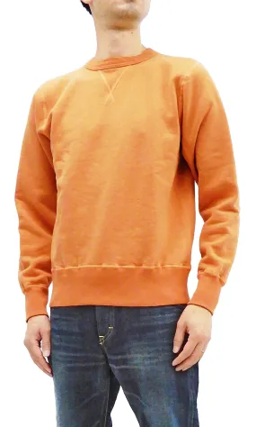 Buzz Rickson Plain Sweatshirt Men's Loop-wheeled Vintage Style BR65622 Faded-Orange