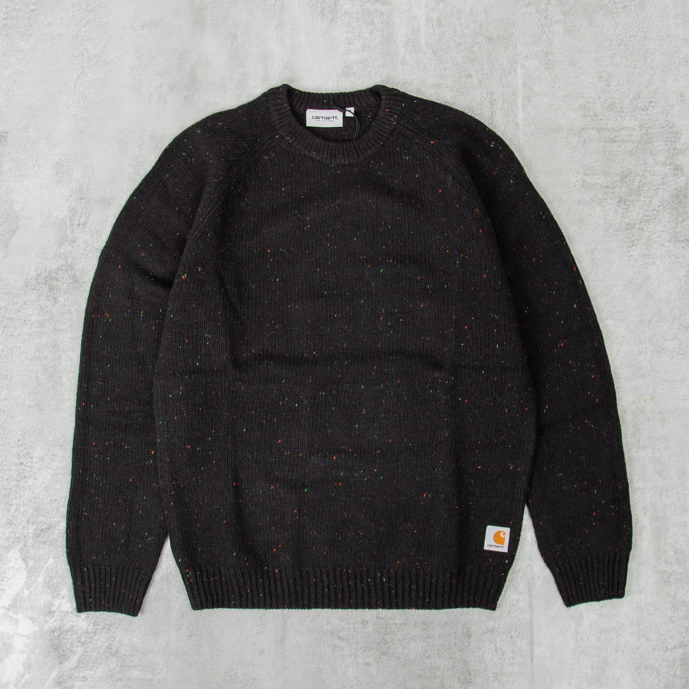 Carhartt WIP Anglistic Sweater - Speckled Black