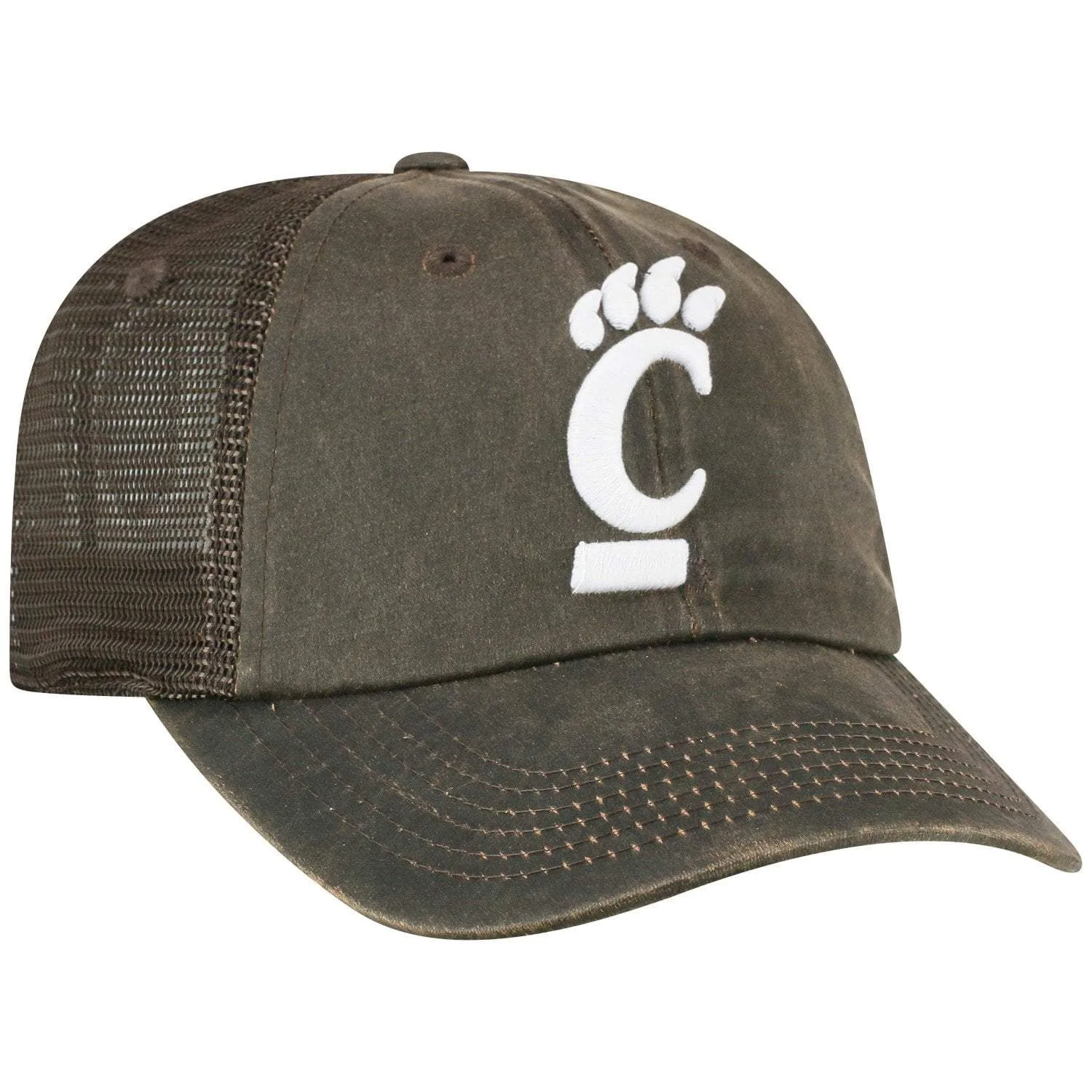 Cincinnati Bearcats TOW Brown "Chestnut" Style Mesh Adj. Strap Relax Hat Cap