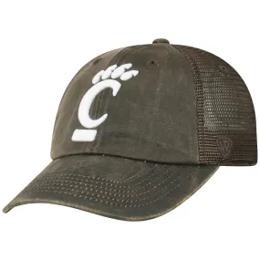 Cincinnati Bearcats TOW Brown "Chestnut" Style Mesh Adj. Strap Relax Hat Cap