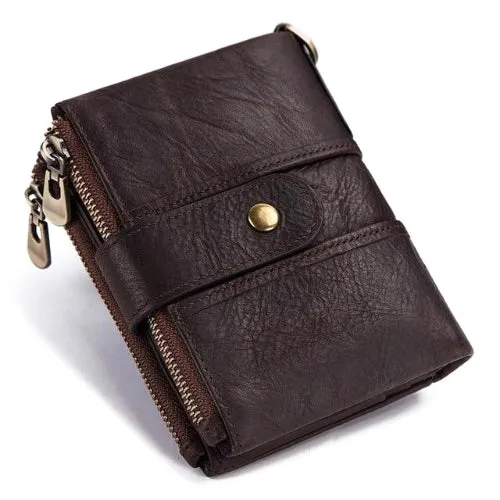 Classy Men Leather Chain Wallet - 2 Colors