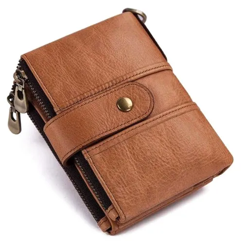 Classy Men Leather Chain Wallet - 2 Colors