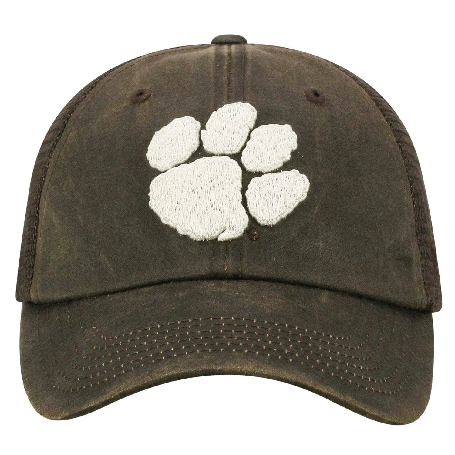 Clemson Tigers TOW Brown "Chestnut" Style Mesh Adj. Strap Relax Hat Cap