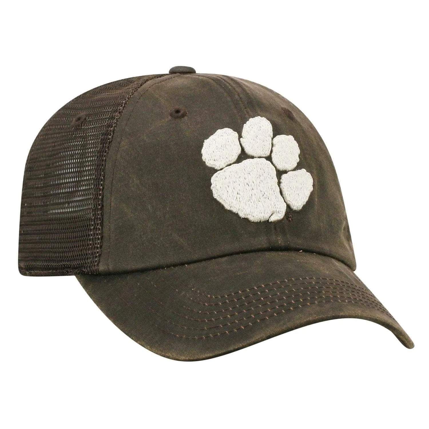 Clemson Tigers TOW Brown "Chestnut" Style Mesh Adj. Strap Relax Hat Cap