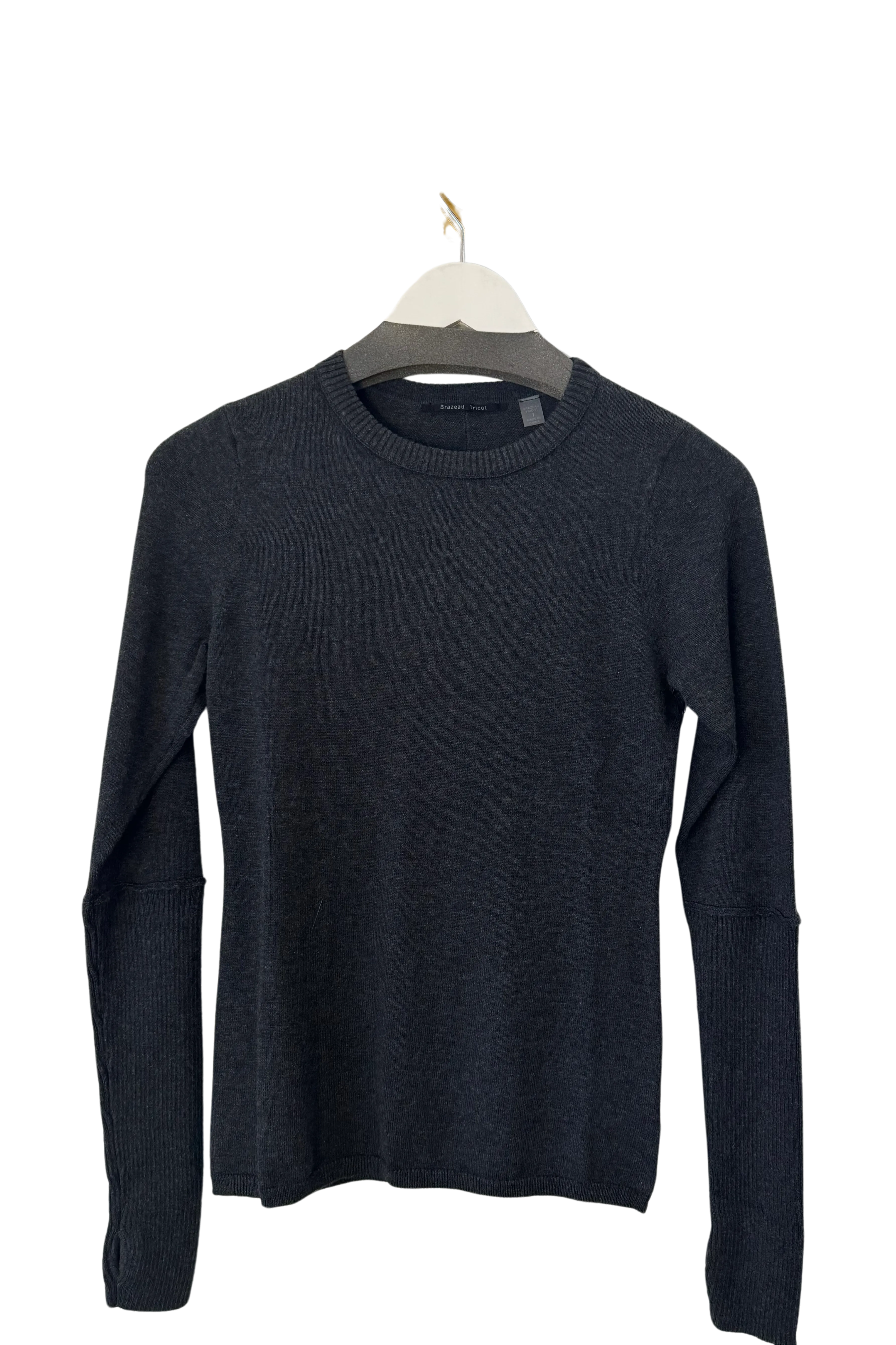 Coal Cotton Cashmere Heavy Crewneck Sweater