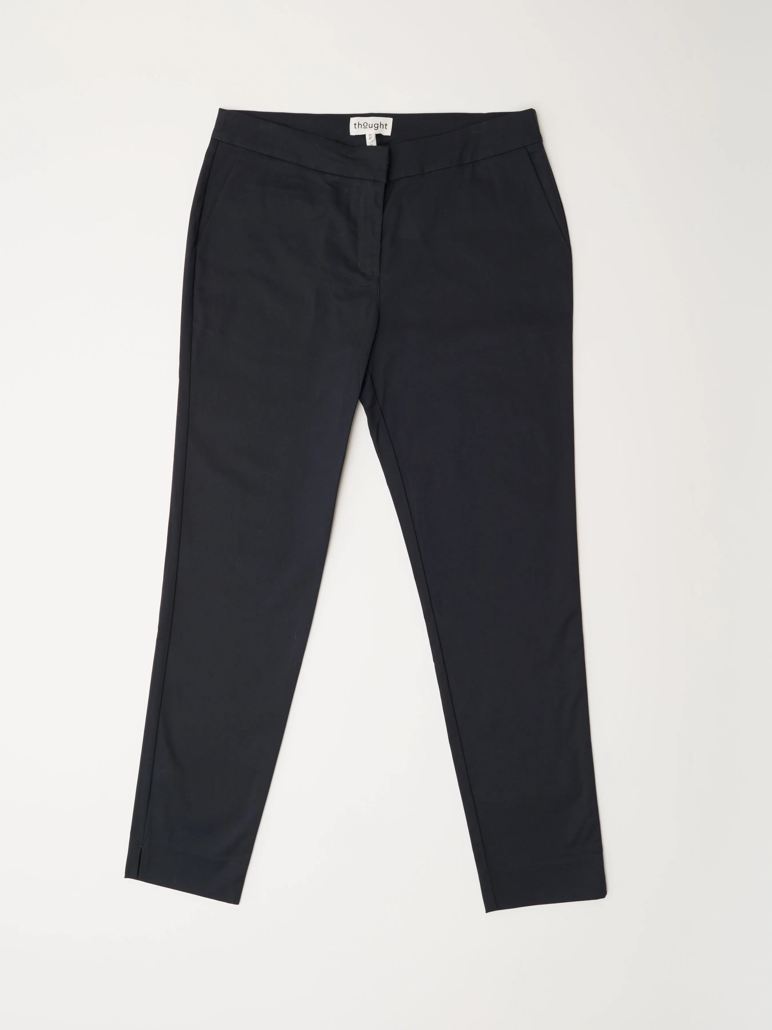 Cotton Straight Leg Trousers