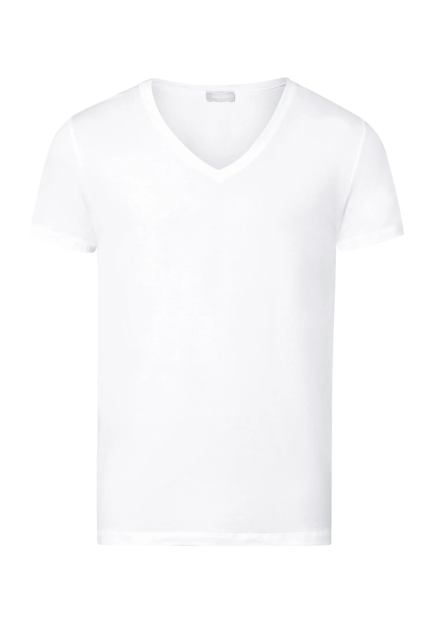 Cotton Superior Egyptian Cotton V-Neck Fitted T-Shirt | White 73089-101