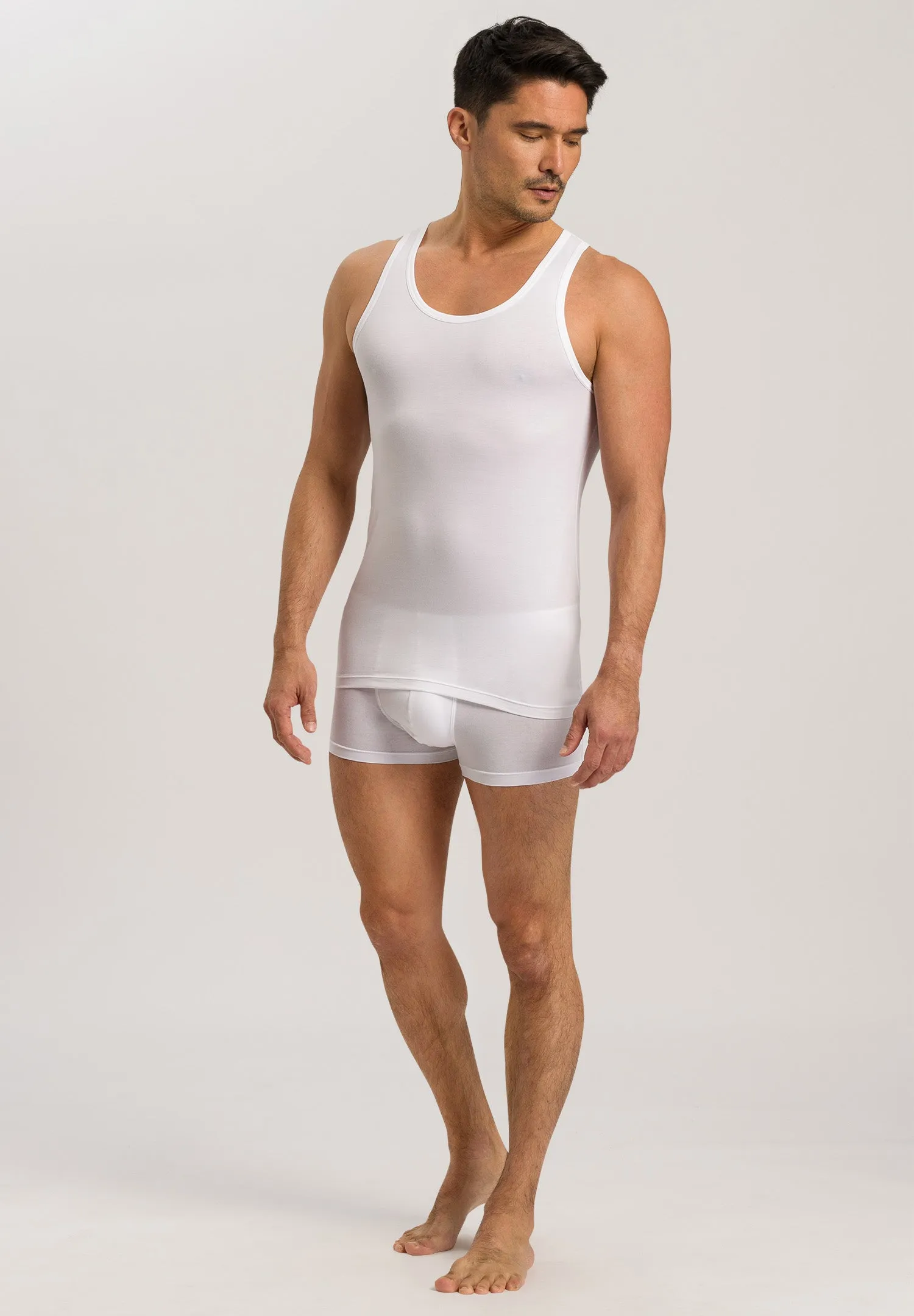 Cotton Superior Fitted Cotton Tank Top | White 73087-101