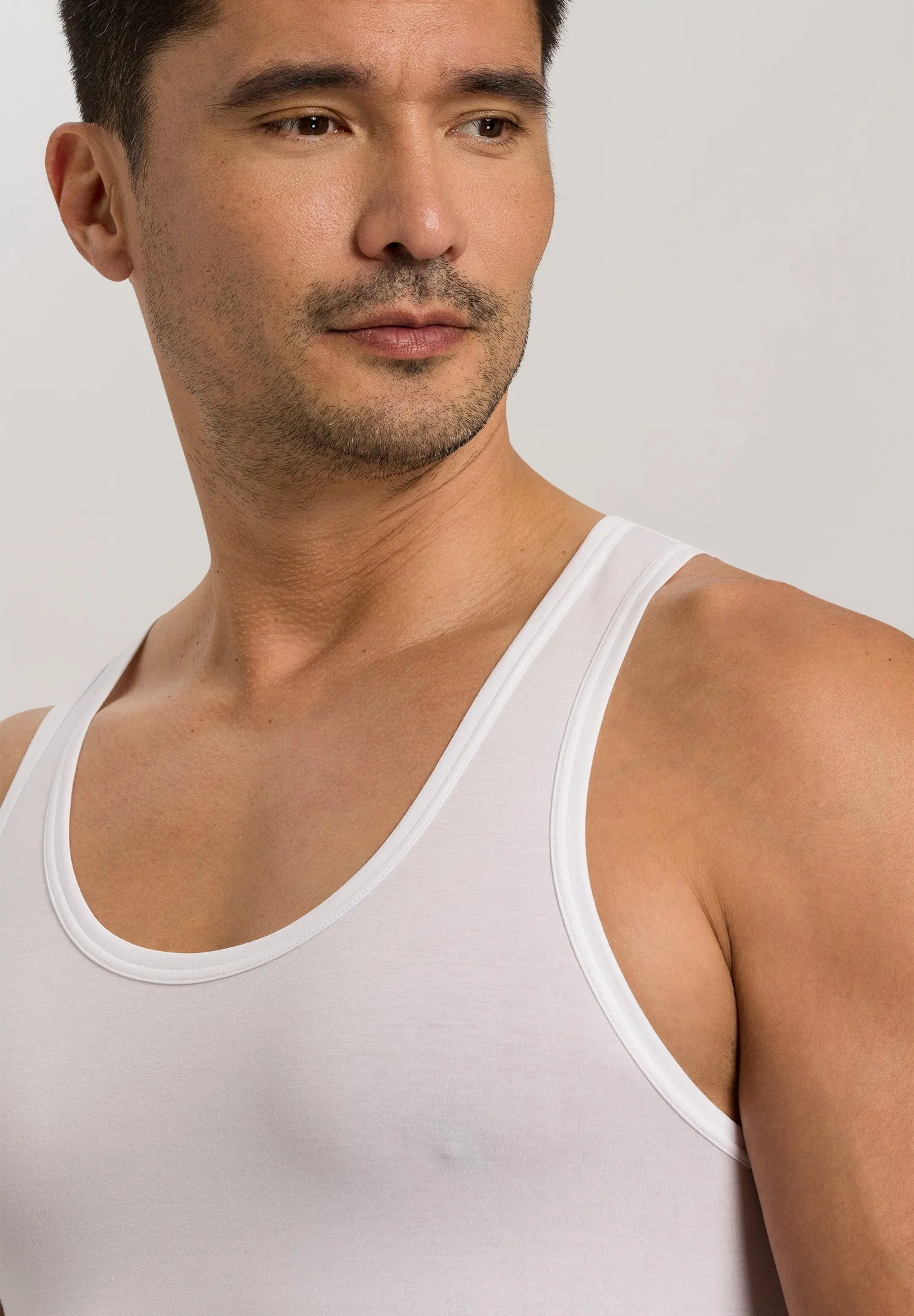 Cotton Superior Fitted Cotton Tank Top | White 73087-101