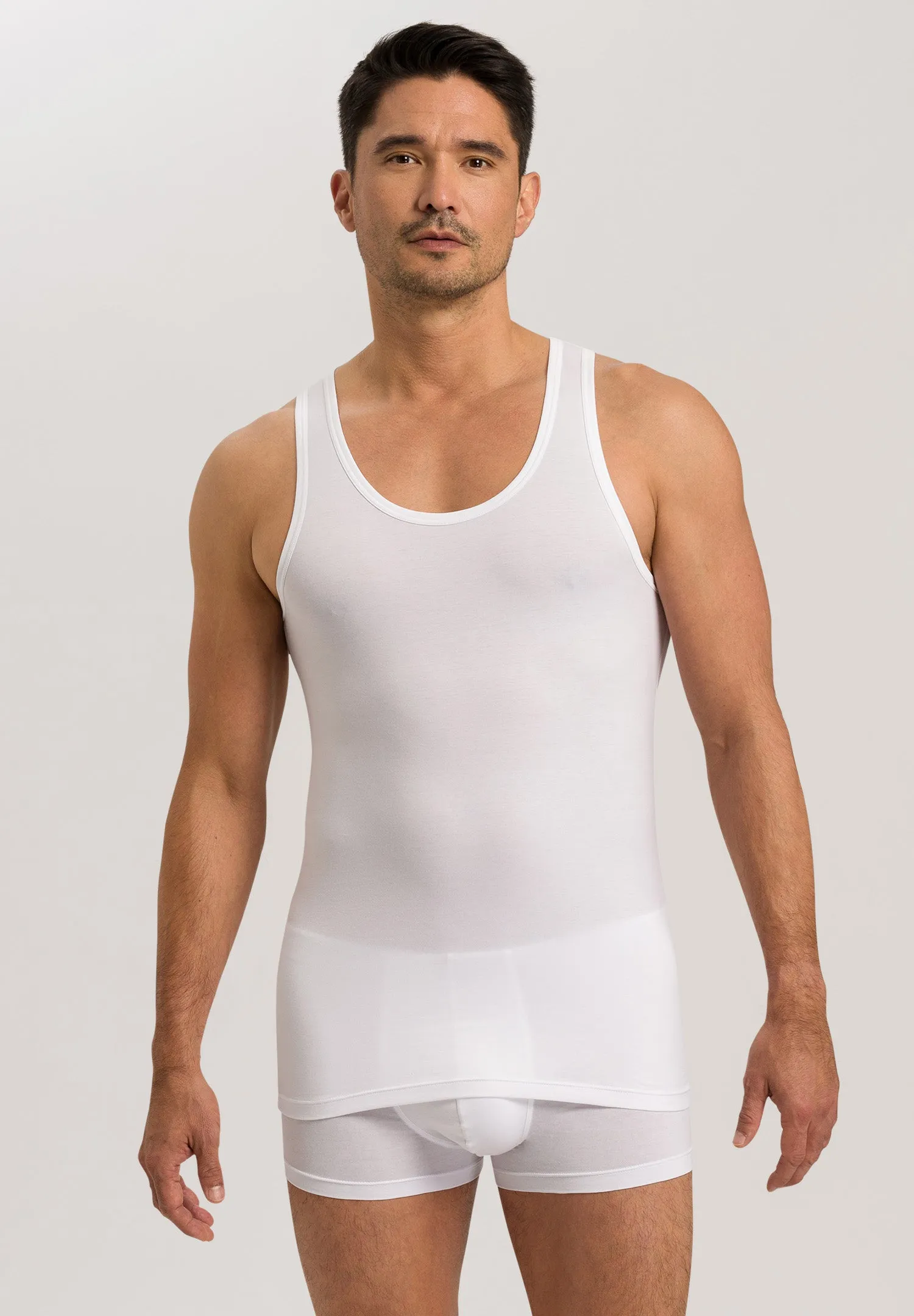 Cotton Superior Fitted Cotton Tank Top | White 73087-101