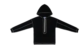 Crew Kids Black Textured Hoodie Maxi Set