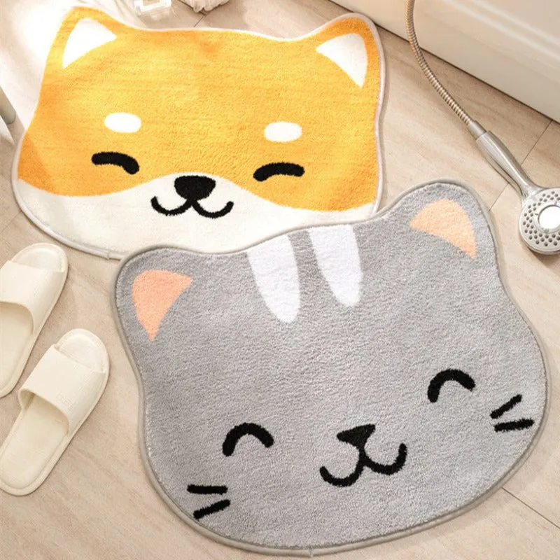 Cute Cat Non-slip Carpet Door Mat