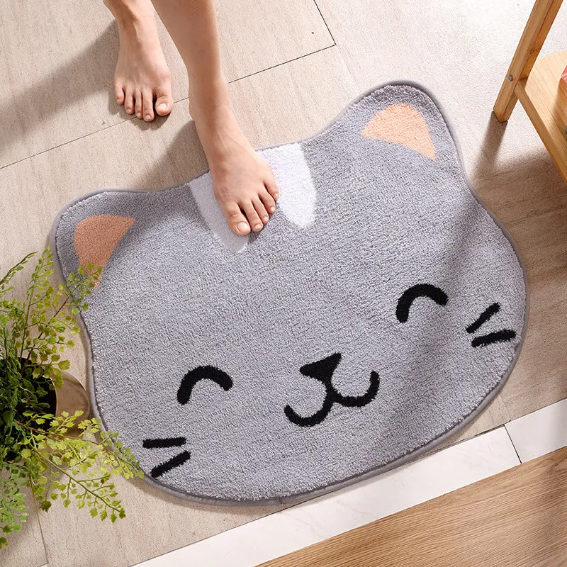 Cute Cat Non-slip Carpet Door Mat