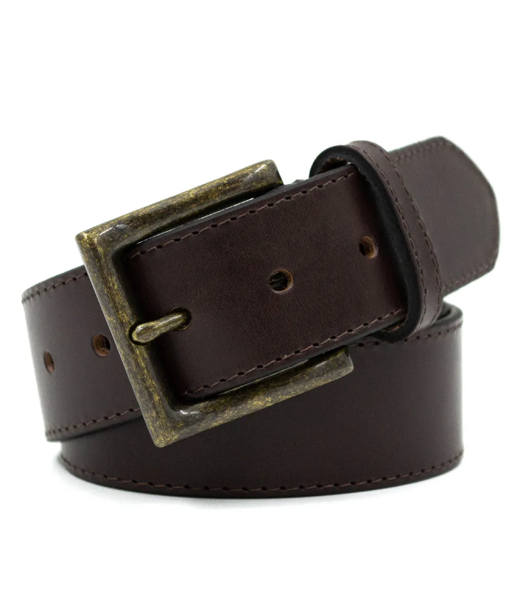 Dave's New York Edge Stitch Belt - Brown