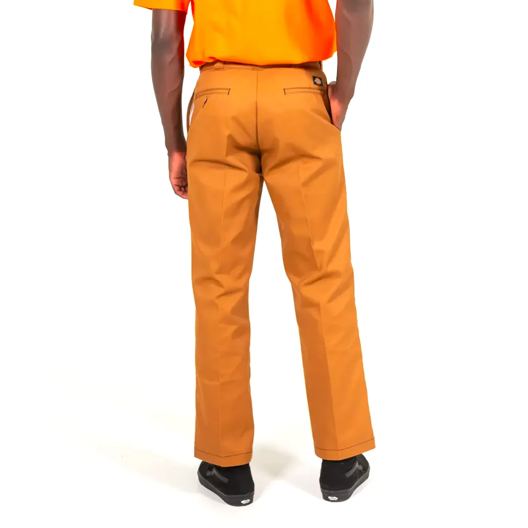 DICKIES 874C CONTRAST STITCH PANTS - BROWN DUCK