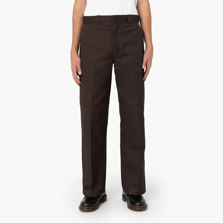 Dickies Loose Fit Double Knee Work Pants- 85283-DARK BROWN