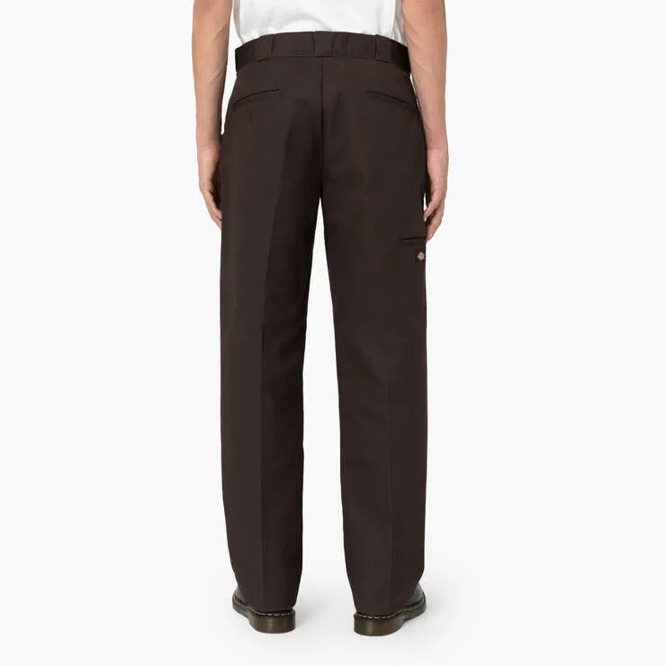 Dickies Loose Fit Double Knee Work Pants- 85283-DARK BROWN