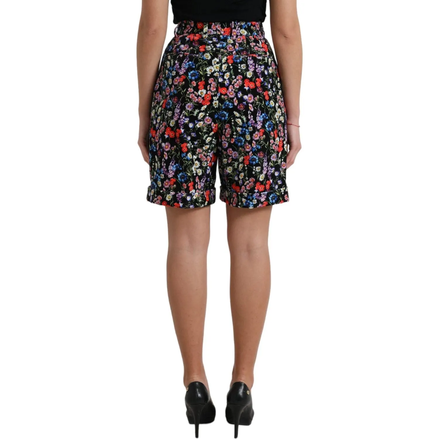 Dolce & Gabbana Chic Floral High Waist Hot Pants Shorts