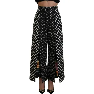 Dolce & Gabbana Elegant High-Waist Polka Dot Pants