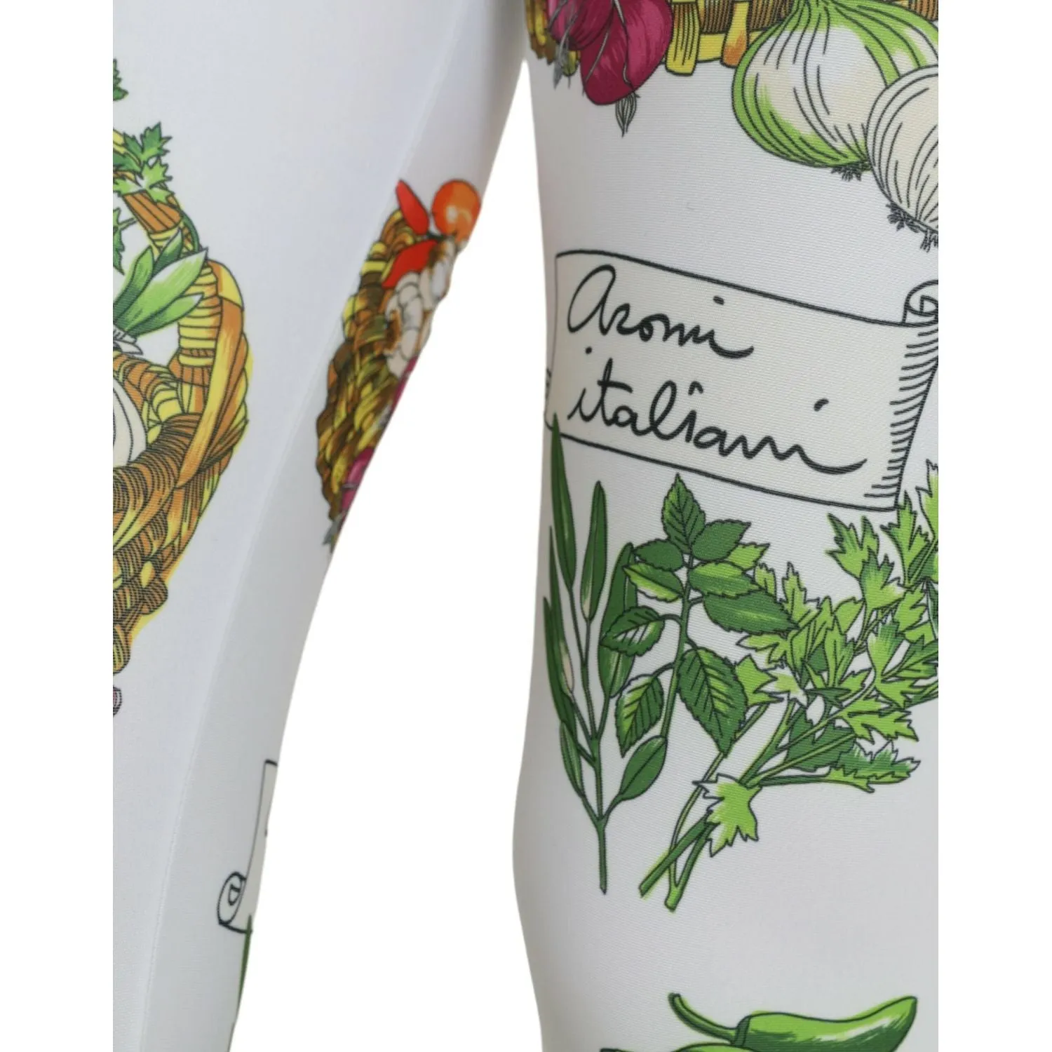 Dolce & Gabbana Elegant High Waist Printed Leggings