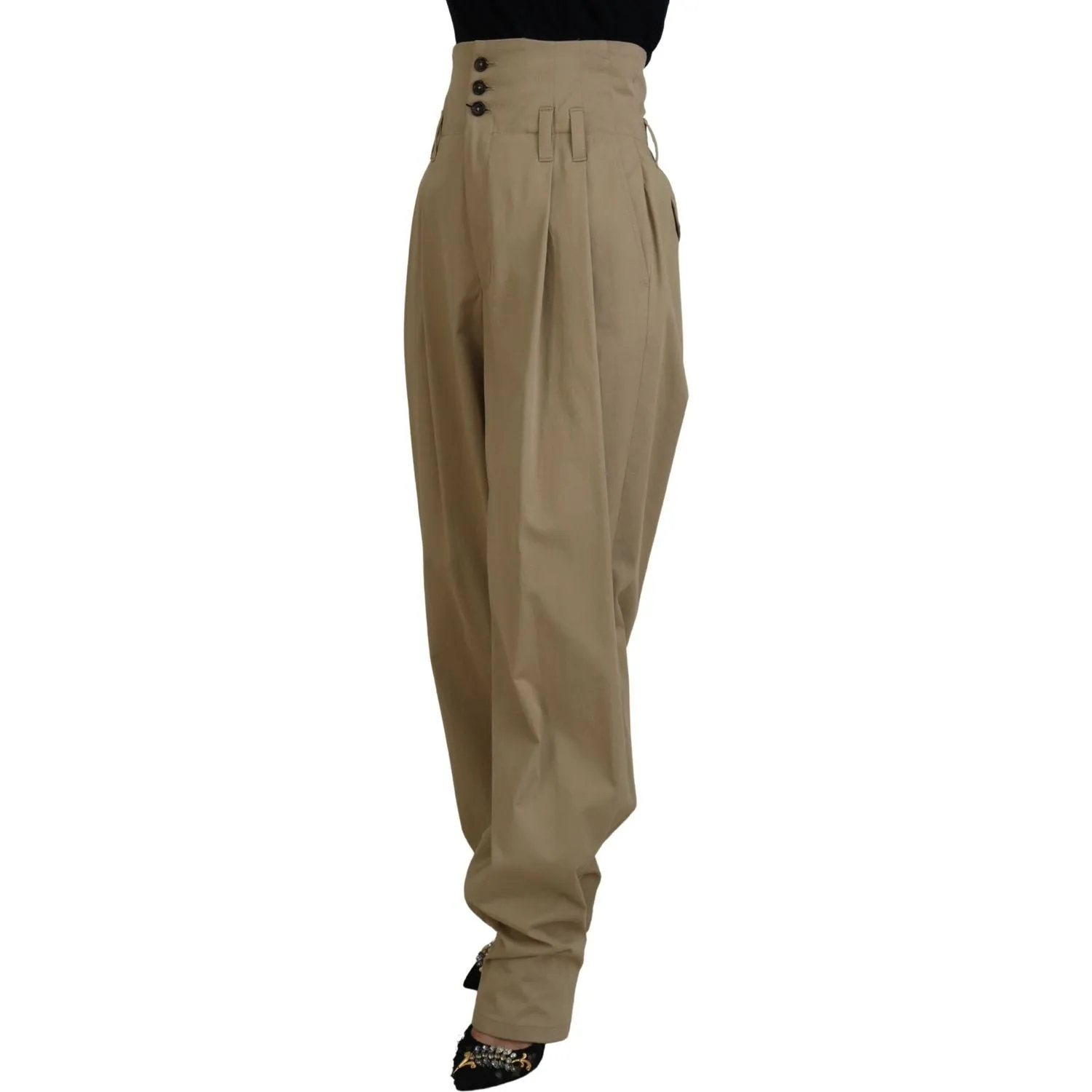 Dolce & Gabbana Elegant High Waist Tapered Trousers