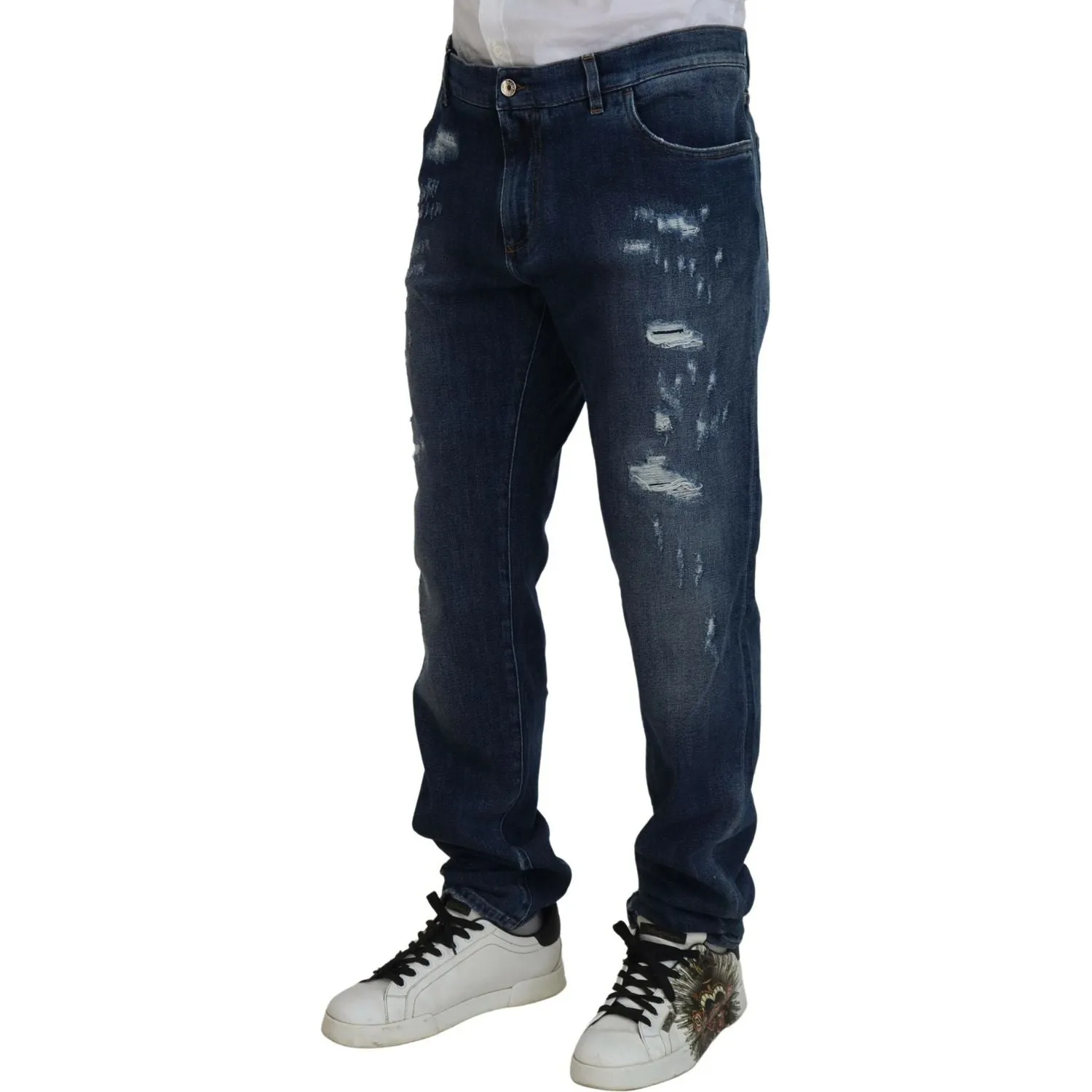 Dolce & Gabbana Elegant Skinny Blue Jeans