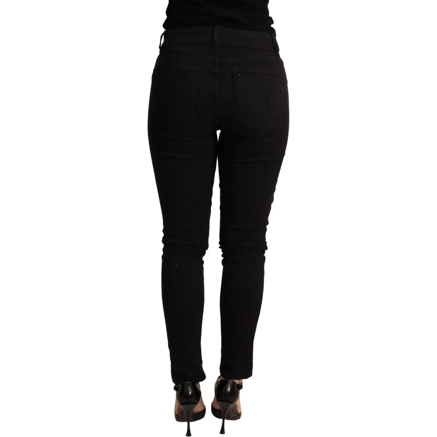 Dolce & Gabbana Elegant Slim Black Skinny Jeans