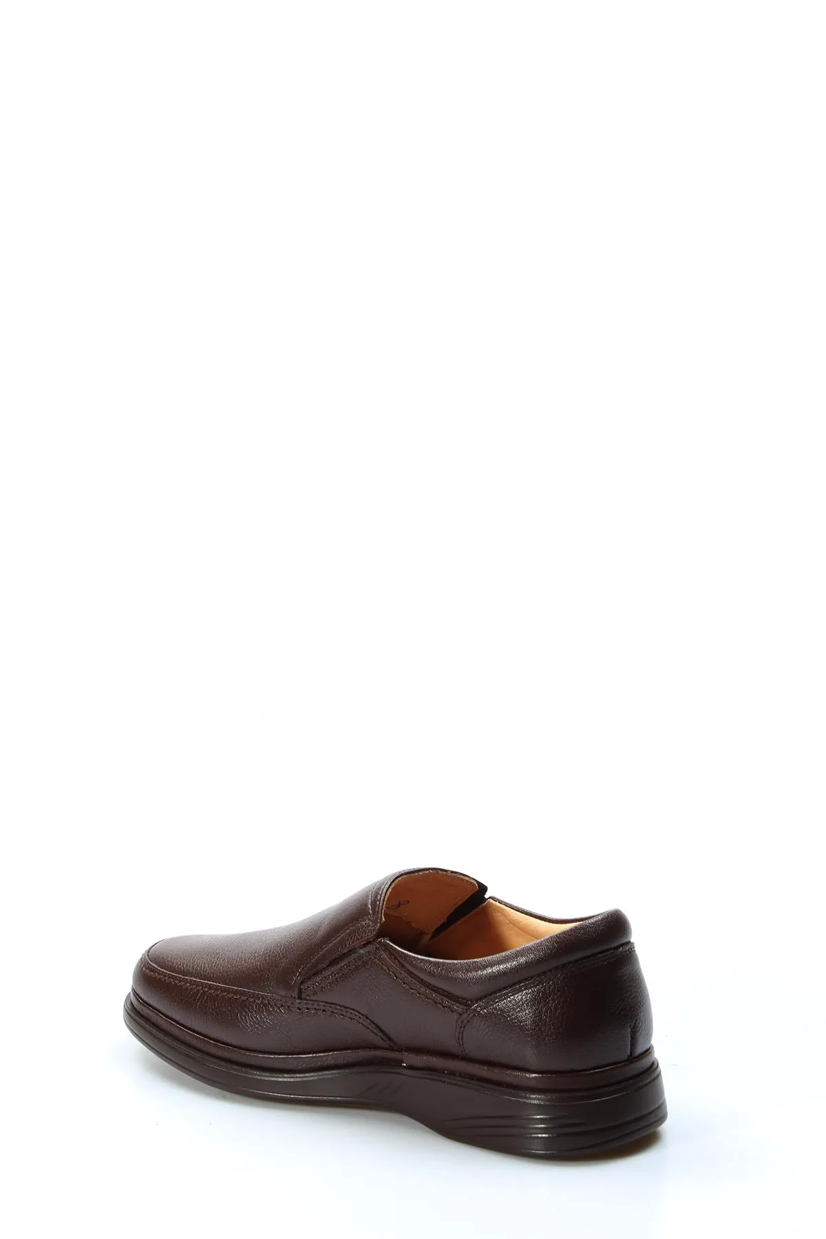 Elegant Men's Brown Leather Slip-On Loafers - Wessi