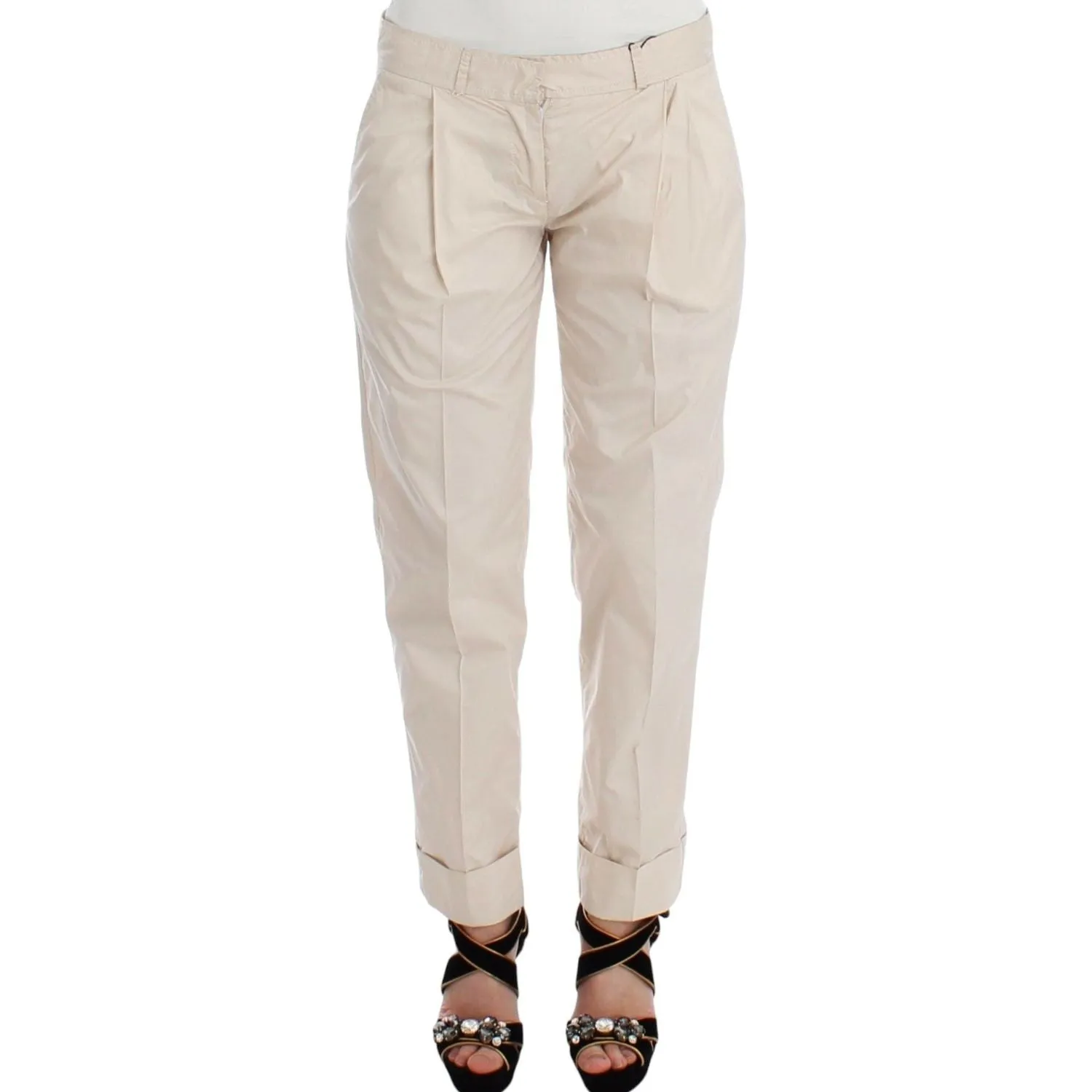 Ermanno Scervino Chic Beige Chino Pants - Elegance Redefined