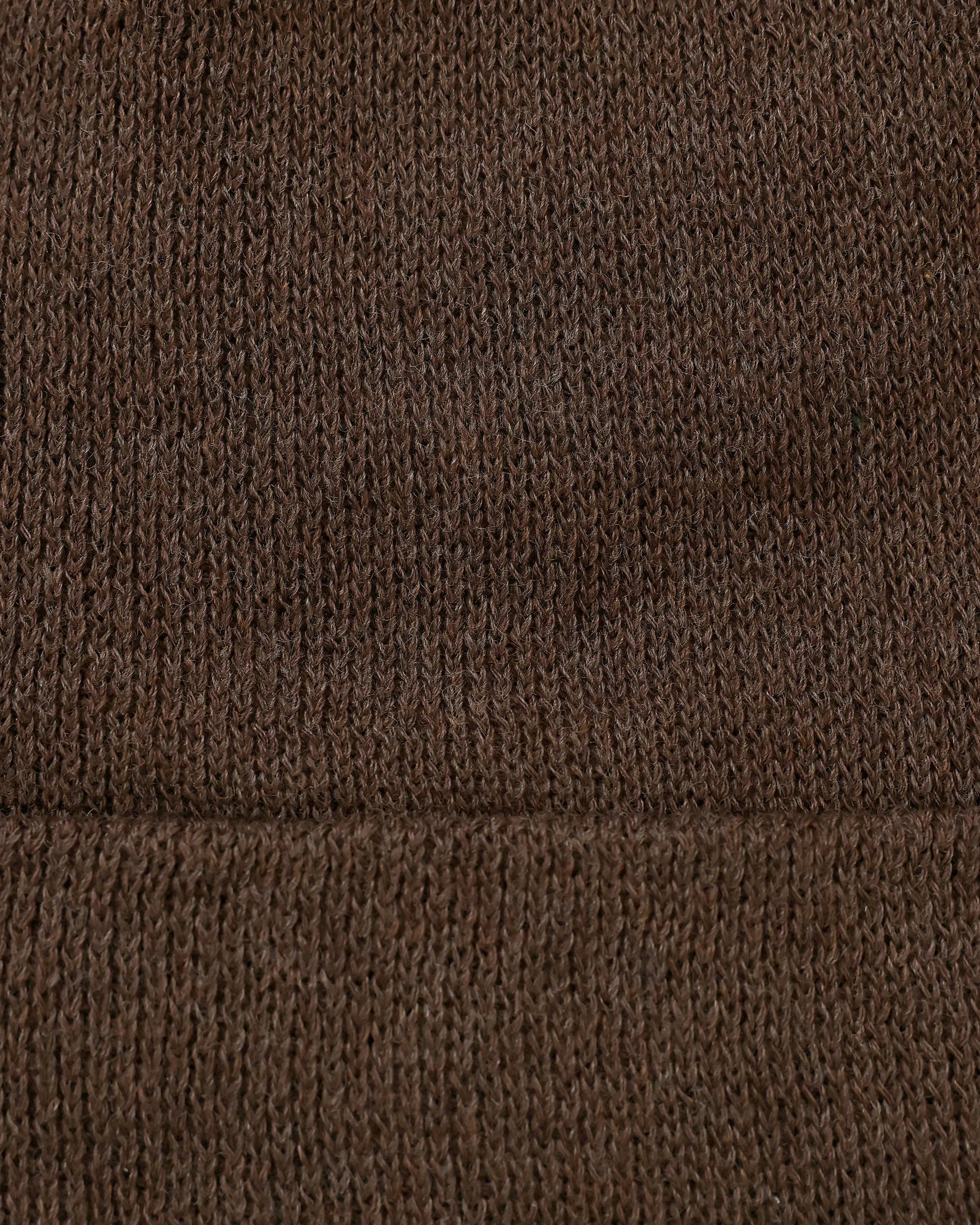 Fine Ribbed Cotton Toque Brown